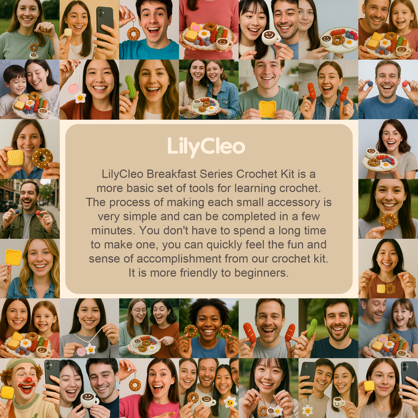 Breakfast Party Crochet Kits (Fullset)