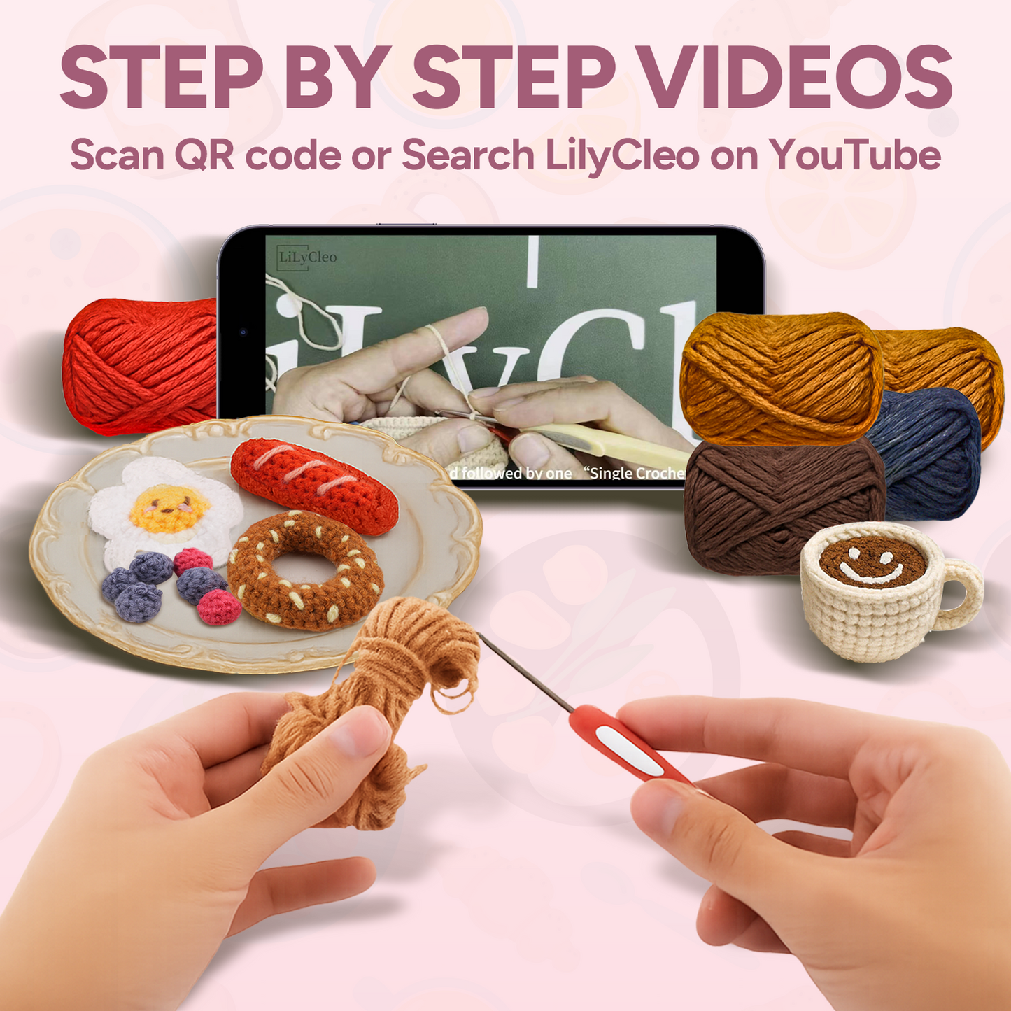 Bagel Party Crochet Kits