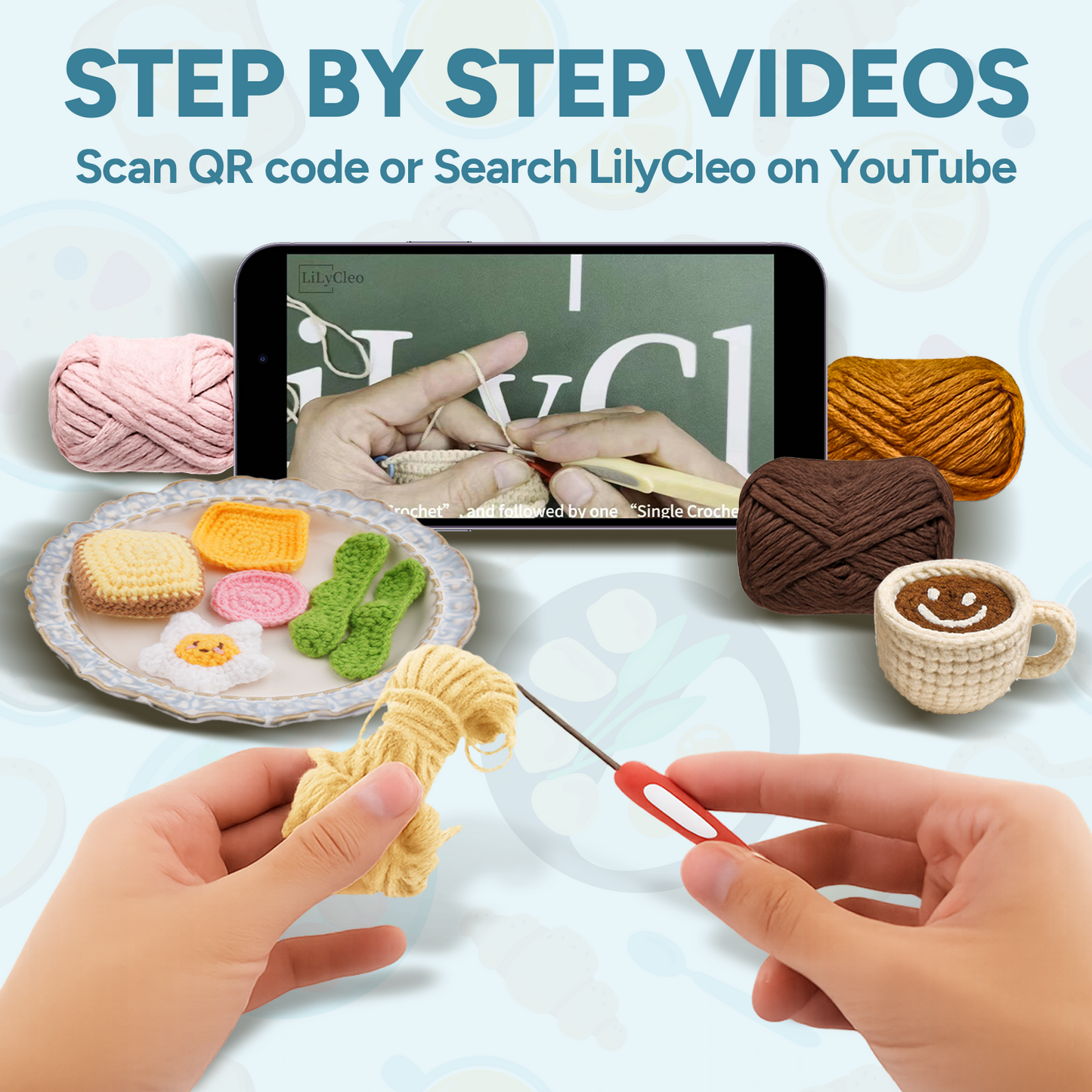 Cheese Party Crochet Kits