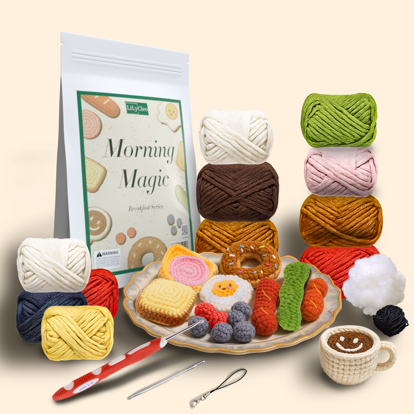 Breakfast Party Crochet Kits (Fullset)